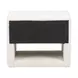 Baris Ivory Upholstered 1 Drawer Nightstand