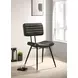Partridge Espresso And Black Padded Side Chair Set of 2