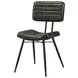Partridge Espresso And Black Padded Side Chair Set of 2