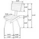 Partridge Espresso And Black Padded Side Chair Set of 2