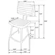 Partridge Espresso Counter Height Stool Set of 2