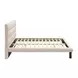 Placid Beige King Upholstered Panel Bed