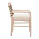 Wezly Ivory Upholstered Dining Chair Set of 2