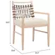 Wezly Ivory Upholstered Dining Chair Set of 2