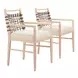 Wezly Ivory Upholstered Dining Chair Set of 2