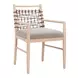 Wezly Gray Upholstered Dining Chair Set of 2