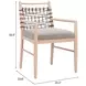 Wezly Gray Upholstered Dining Chair Set of 2