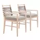 Wezly Gray Upholstered Dining Chair Set of 2