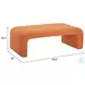Nendo Abstract Orange Bench