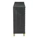 Trazo Black 4 Door Accent Cabinet
