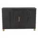 Trazo Black 4 Door Accent Cabinet