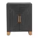 Trazo Black and Brown Rectangular Side Table