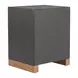 Trazo Black and Brown Rectangular Side Table
