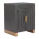 Trazo Black and Brown Rectangular Side Table