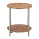 Adna Brown Round Side Table
