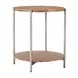 Adna Brown Round Side Table