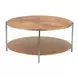 Adna Brown Round Occasional Table Set