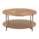 Adna Brown Round Cocktail Table