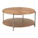 Adna Brown Round Cocktail Table