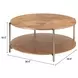 Adna Brown Round Cocktail Table