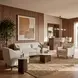 Tailo White and Brass Round Marble Top Side Table