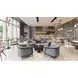 Equinox Oyster Gray Upholstered Dining Arm Chair