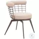 Saku Beige Swivel Dining Chair