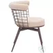 Saku Beige Swivel Dining Chair