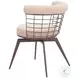 Saku Beige Swivel Dining Chair