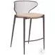 Silues Taupe Counter Height Stool Set Of 2