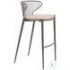 Silues Taupe Bar Stool Set Of 2