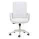 Jett White Low Back Office Chair