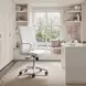 Jett White Low Back Office Chair