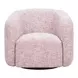 Refine Pink Tweed Performance Fabric Swivel Accent Chair