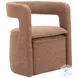 Atria Tawny Brown Accent Chair with Ottoman