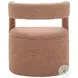 Atria Tawny Brown Accent Chair with Ottoman