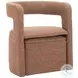 Atria Tawny Brown Accent Chair with Ottoman