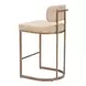 Velar Beige Upholstered Counter Height Stool Set of 2