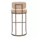Velar Beige Upholstered Bar Stool Set of 2