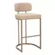 Velar Beige Upholstered Bar Stool Set of 2