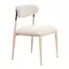 Equinox Oyster Gray Upholstered Dining Chair Set of 2