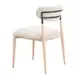 Equinox Oyster Gray Upholstered Dining Chair Set of 2