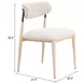 Equinox Oyster Gray Upholstered Dining Chair Set of 2