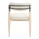 Equinox Oyster Gray Upholstered Dining Arm Chair
