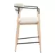 Equinox Oyster Gray Upholstered Counter Height Stool