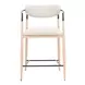 Equinox Oyster Gray Upholstered Counter Height Stool