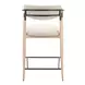 Equinox Oyster Gray Upholstered Counter Height Stool
