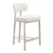 Aurea Light Gray Upholstered Counter Height Stool Set of 2