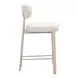 Aurea Light Gray Upholstered Counter Height Stool Set of 2