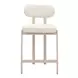 Aurea Light Gray Upholstered Counter Height Stool Set of 2